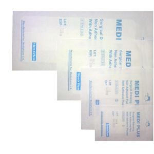 פד גזה סטרילי דביק שאינו נדבק לפצע לאחר ניתוח